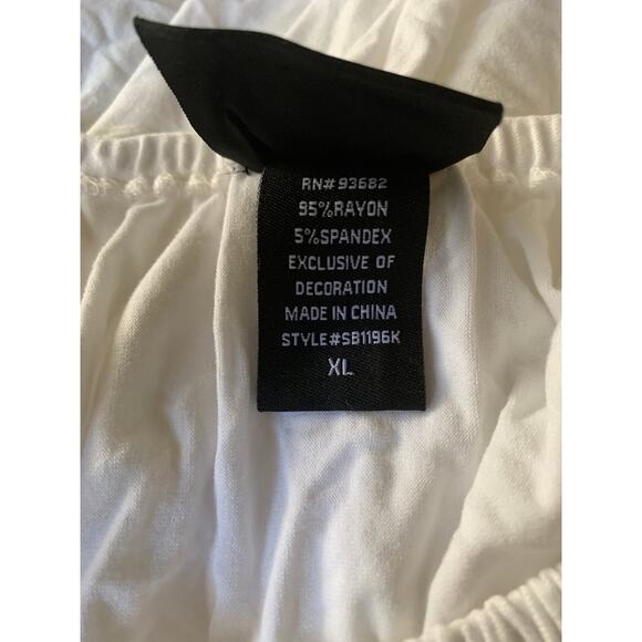 Liv Los Angeles Women's Size XL Blouse Boho Peasant Embroidered 4 Way Stretch - Picture 10 of 10